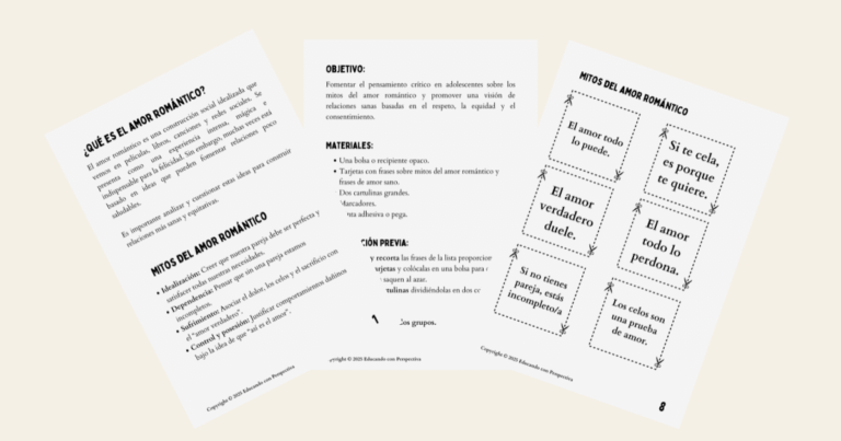 ¿Celos = Amor? Una actividad para cuestionar los mitos del amor romántico en el aula